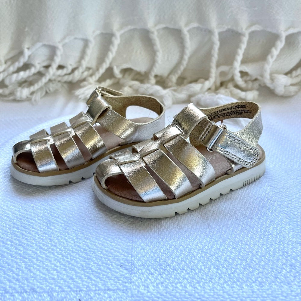 Toddler Yael Fisherman Sandals  Gold- Cat & Jack™